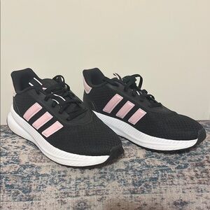 adidas Black and Pink Athletic Shoes